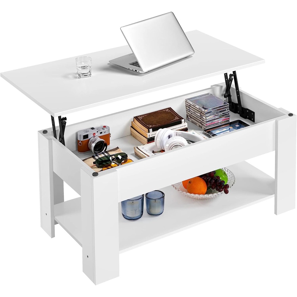 Lift Top Coffee Table - White