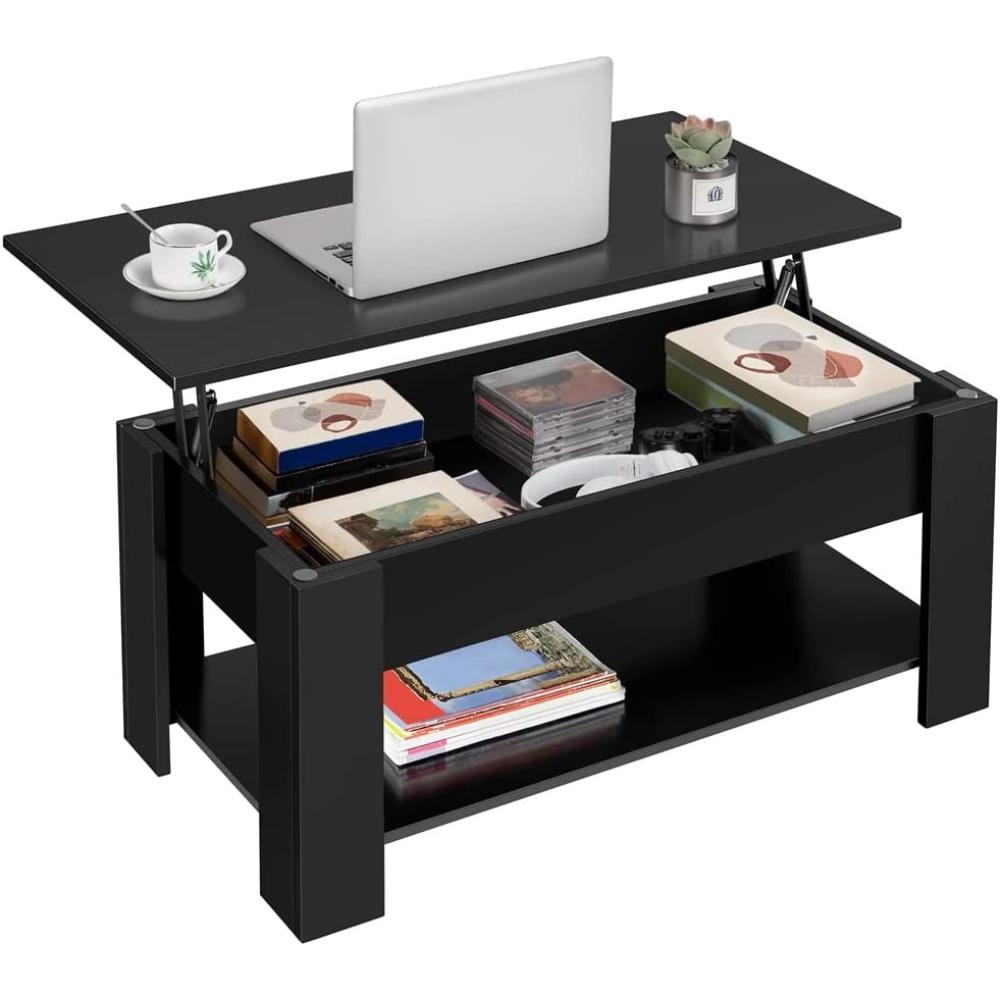 Lift Top Coffee Table - Black: image 1